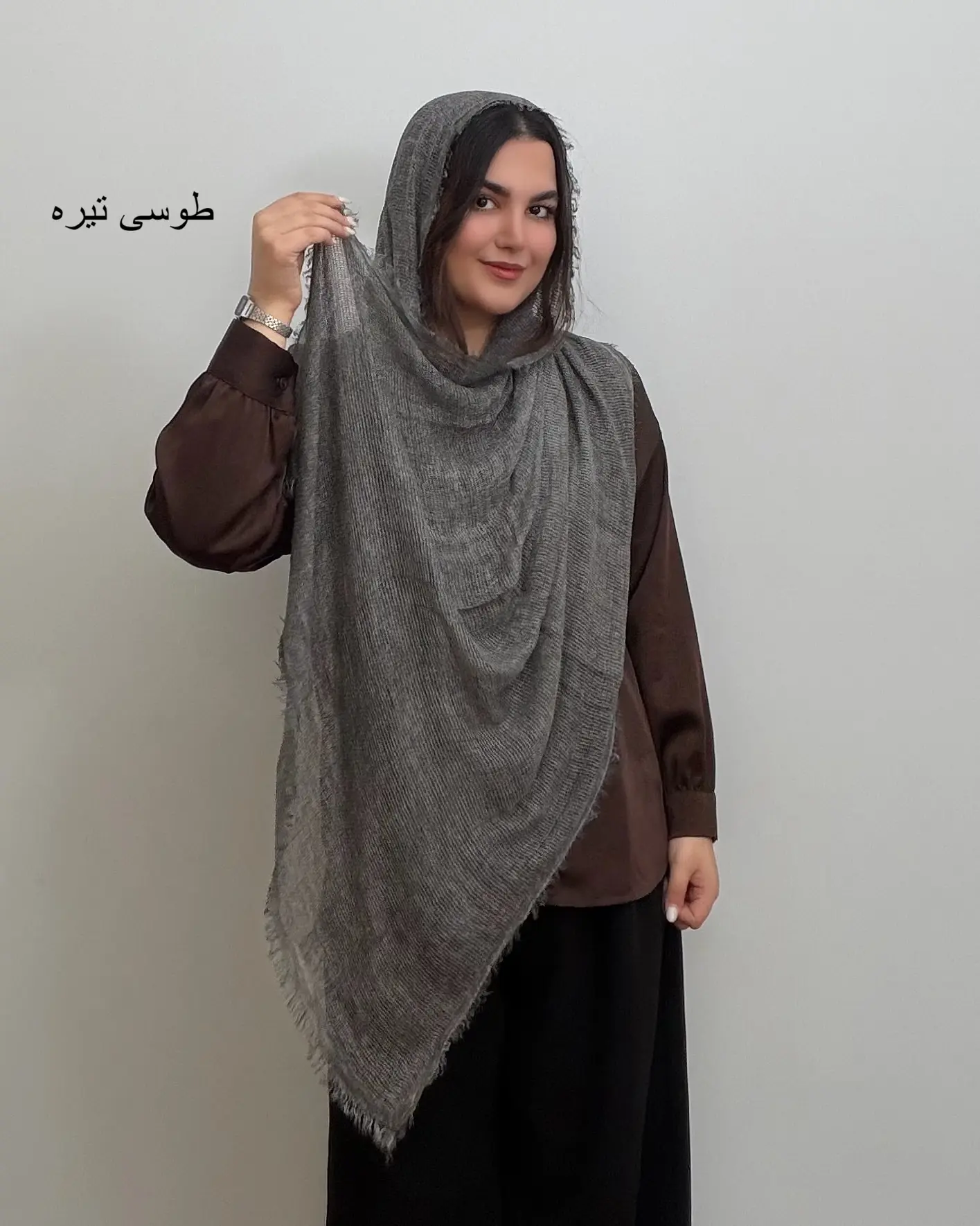 شال تمام نخ وارداتی مدل مهوش
